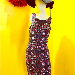 Multicolored Art Deco dress